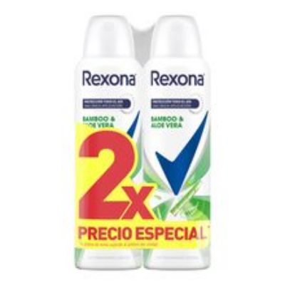 Imagen de Desodorante REXONA bamboo aerosol 2 unds x150 ml c/u