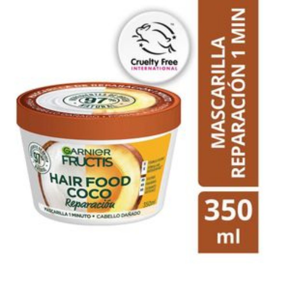 Imagen de Tratamiento capilar HAIR FOOD Garnier coco reparación (350 ml)