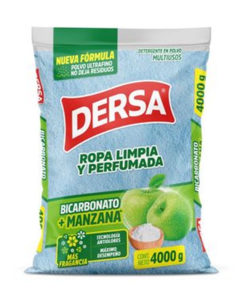 Imagen de Detergente en polvo DERSA multiusos bicarbonato + manzana