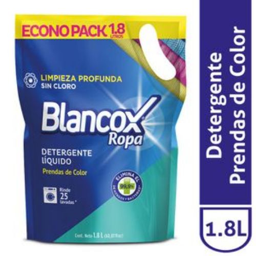 Imagen de Detergente líquido BLANCOX protección color limpieza profunda (1800 ml)