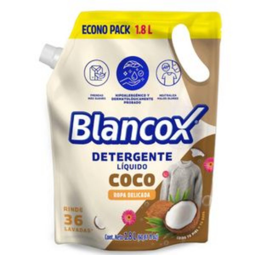 Imagen de Detergente líquido BLANCOX coco ropa delicada