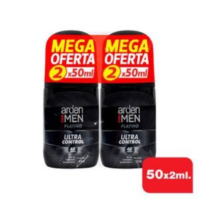 Imagen de Desodorante ARDEN FOR MEN roll on platino ultra control (100 ml)