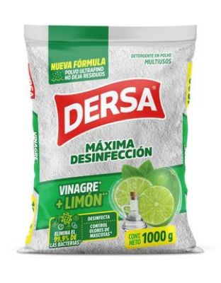 Imagen de Detergente en polvo DERSA multiusos vinagre + limón (1000 gr)