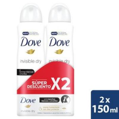 Imagen de Desodorante DOVE invisible dry aerosol (300 ml)