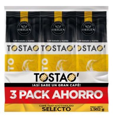 Imagen de Café TOSTAO tostado y molido selecto (1362 gr)