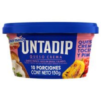 Imagen de Queso crema NORMANDY tocineta y pimentón x150 g