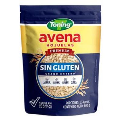 Imagen de Avena Hojuelas Sin Gluten TONING 800 gr
