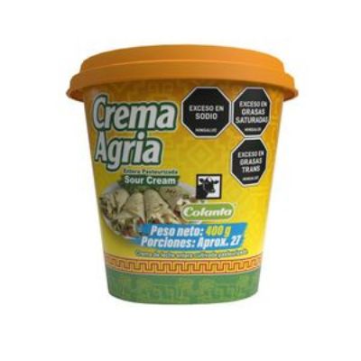 Imagen de Crema agria COLANTA entera untable (400 gr)