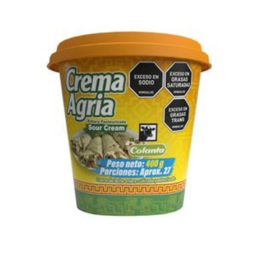 Imagen de Crema agria COLANTA entera untable (400 gr)