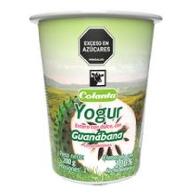 Imagen de Yogurt COLANTA guanabana x200 g
