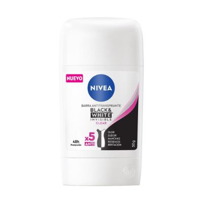 Imagen de Desodorante NIVEA black white mujer en stick (50  gr)