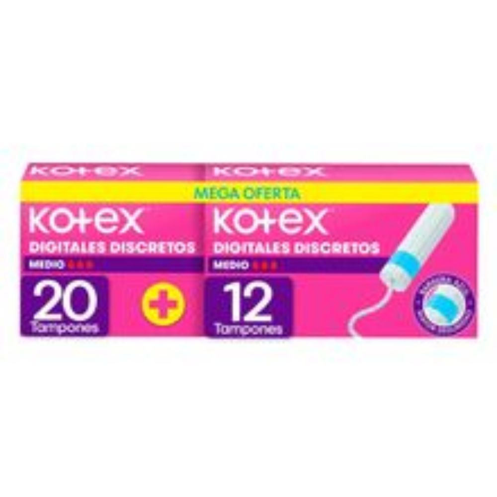Imagen de Tampón KOTEX medio mega oferta 32 unds