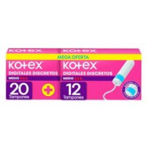 Imagen de Tampón KOTEX medio mega oferta 32 unds