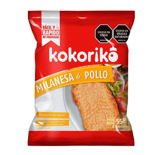 Imagen de Milanesa de pollo KOKORIKO apanada x6und (555  gr)