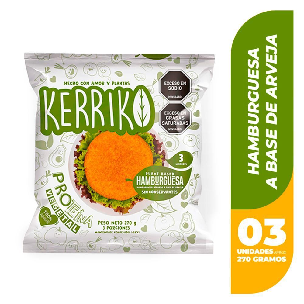 Imagen de Hamburguesa KERRIKO proteína vegetal x3und (270  gr)