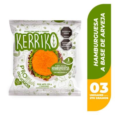 Imagen de Hamburguesa KERRIKO proteína vegetal x3und (270  gr)