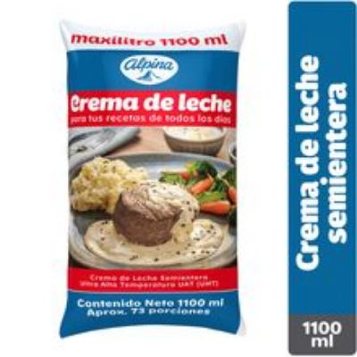 Imagen de Crema leche ALPINA semi entera x1100 ml