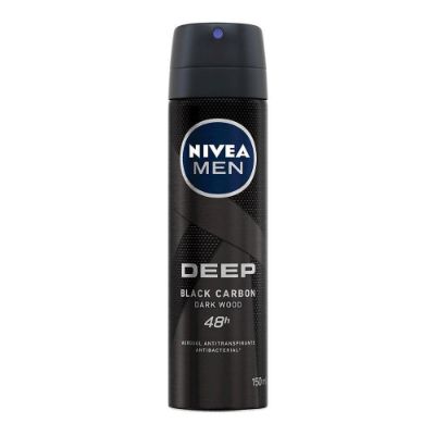 Imagen de Desodorante NIVEA antibacterial men carbón spray (150  ml)