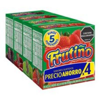 Imagen de Gelatina FRUTIÑO 4 unds surtidas x14 g c/u