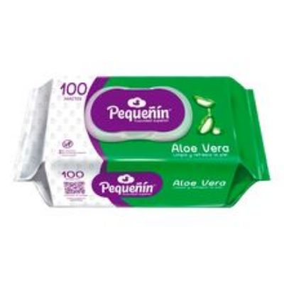 Imagen de Pañitos húmedos PEQUEÑIN aloe x100 unds