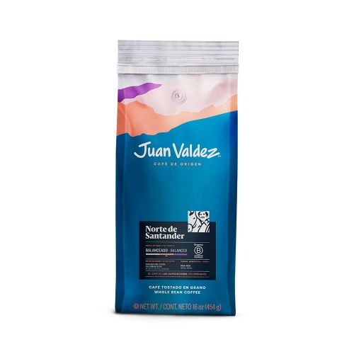 Imagen de Café JUAN VALDEZ en grano, origen Norte de Santander (454  gr)