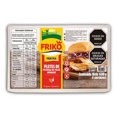 Imagen de Filetes de pechuga FRIKO apanados (600  gr)