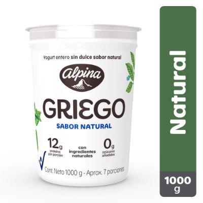 Imagen de Yogurt griego ALPINA natural (942  ml)