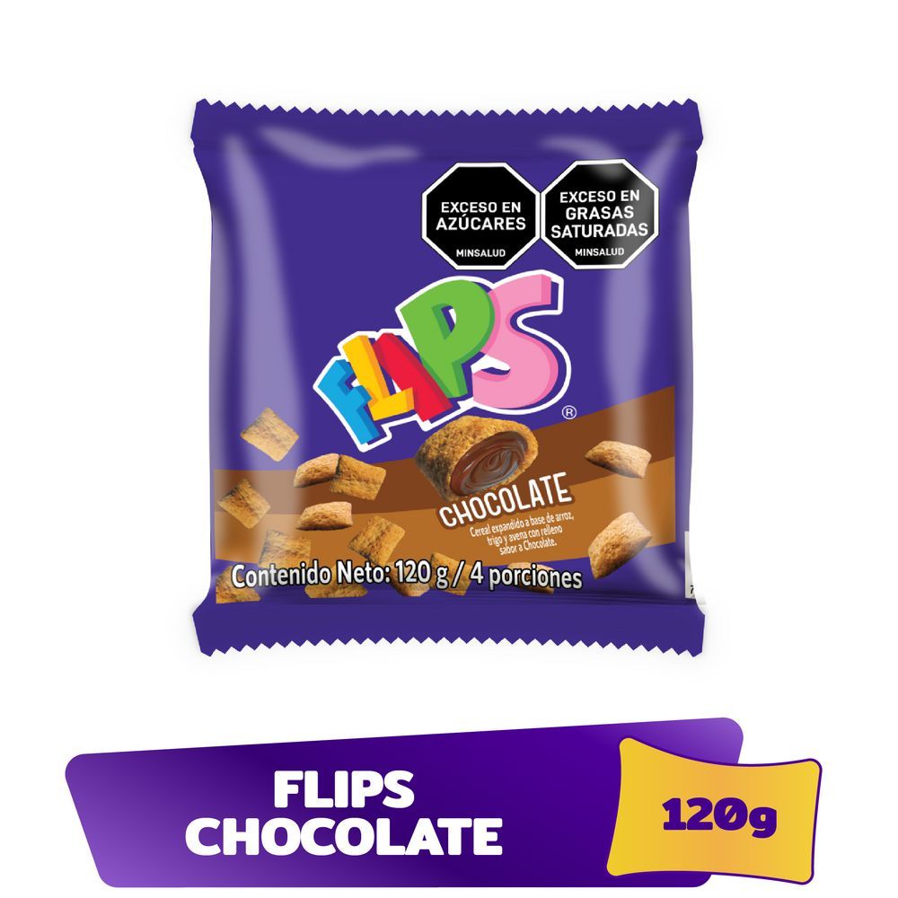 Imagen de Cereal FLIPS relleno chocolate (120  gr)