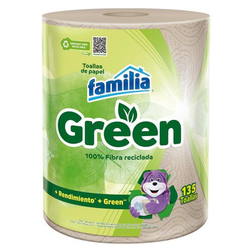 Imagen de Toallas de cocina FAMILIA green triple hoja (135  und)