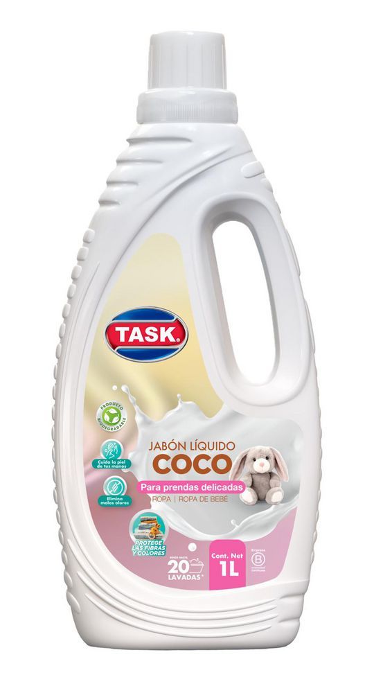 Imagen de Jabón líquido TASK coco prendas delicadas (1000  ml)