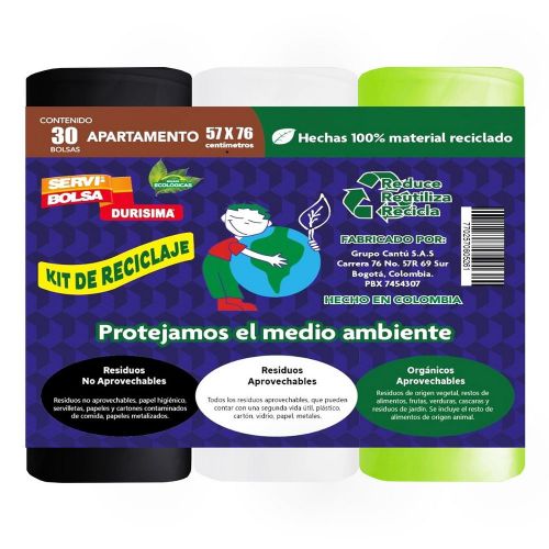 Imagen de Kit Bolsa Reciclaje SERVIBOLSA bolsa tipo apartamento