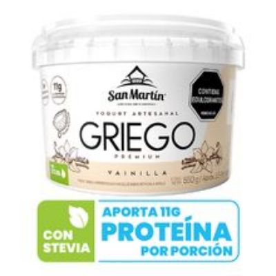 Imagen de Yogurt griego SAN MARTIN descremado de vainilla x550 g
