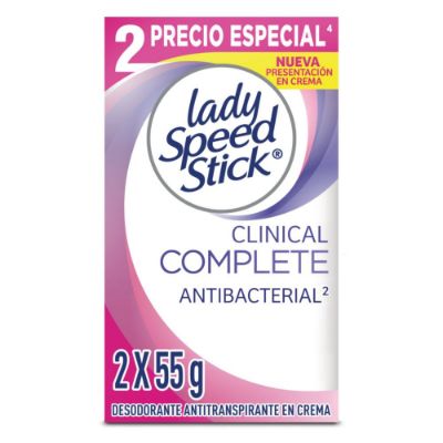 Imagen de Desodorante LADY SPEED STICK Clínico Antibacterial Mujer (110  gr)