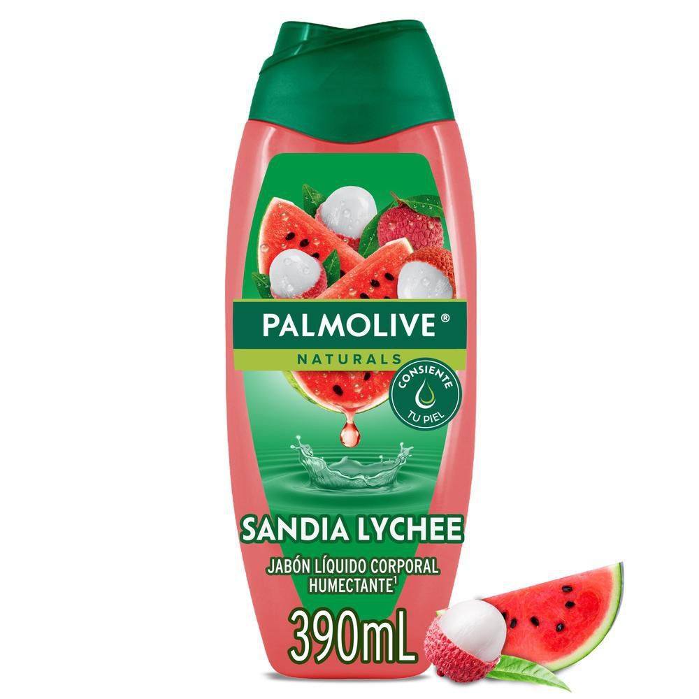 Imagen de Jabón líquido para cuerpo PALMOLIVE sandía y lychee (390  ml)
