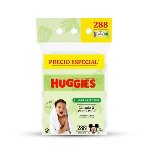 Imagen de Toallitas húmedas HUGGIES limpieza efectiva (288  und)