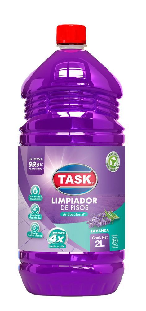 Imagen de Limpia pisos TASK antibacterial lavanda (2000  ml)