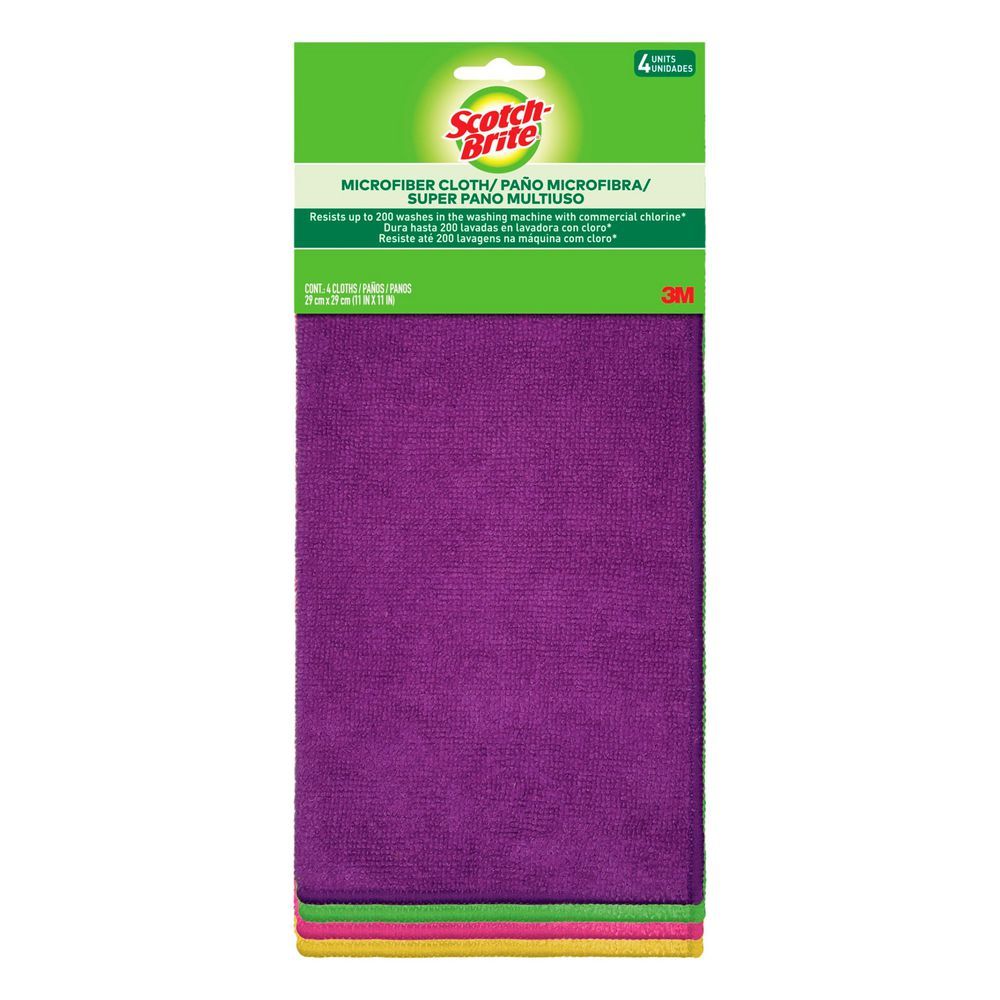 Imagen de Paños SCOTCH BRITE microfibra multiusos (4  und)