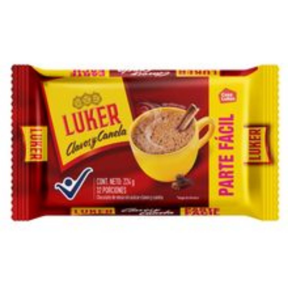 Imagen de Chocolate LUKER clavos y canela x224 g