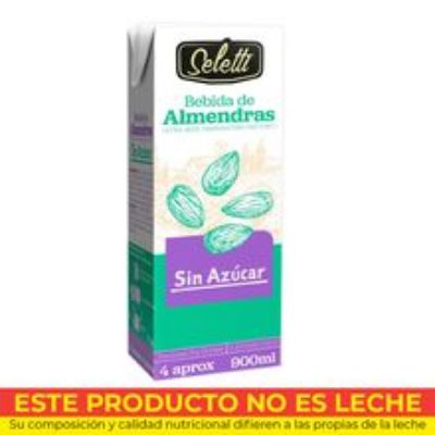 Imagen de Bebida SELETTI almendras sin azúcar x900 ml