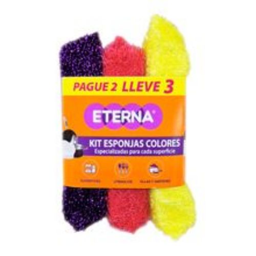 Imagen de Kit ETERNA esponja color 3 unds