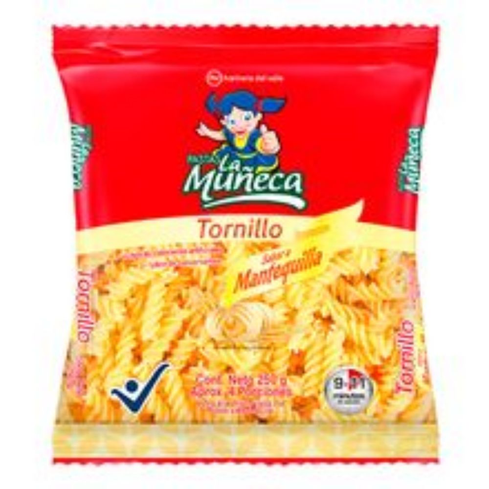 Imagen de Pasta LA MUÑECA tornillos mantequilla x250 g