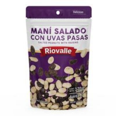 Imagen de Maní RIOVALLE uvas pasas x170 g
