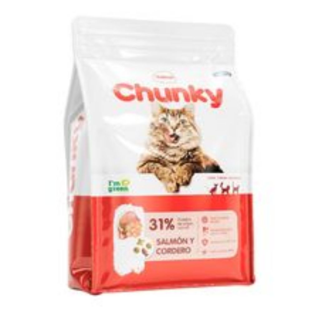 Imagen de Alimento para gato CHUNKY salmón cordero x500 g