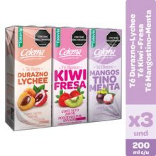 Imagen de Té CELEMA surtido 3 unds x200 ml c/u