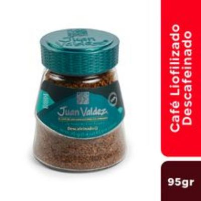 Imagen de Café liofilizado JUAN VALDEZ descafeinado x95 g