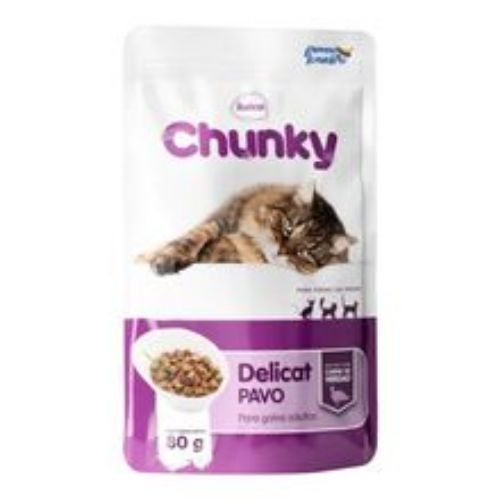 Imagen de Alimento húmedo para gato CHUNKY delicat pavo x80 g