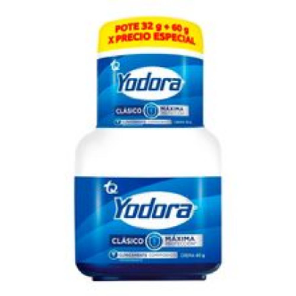 Imagen de Desodorante YODORA clasico crema x60 g + pote x32 g