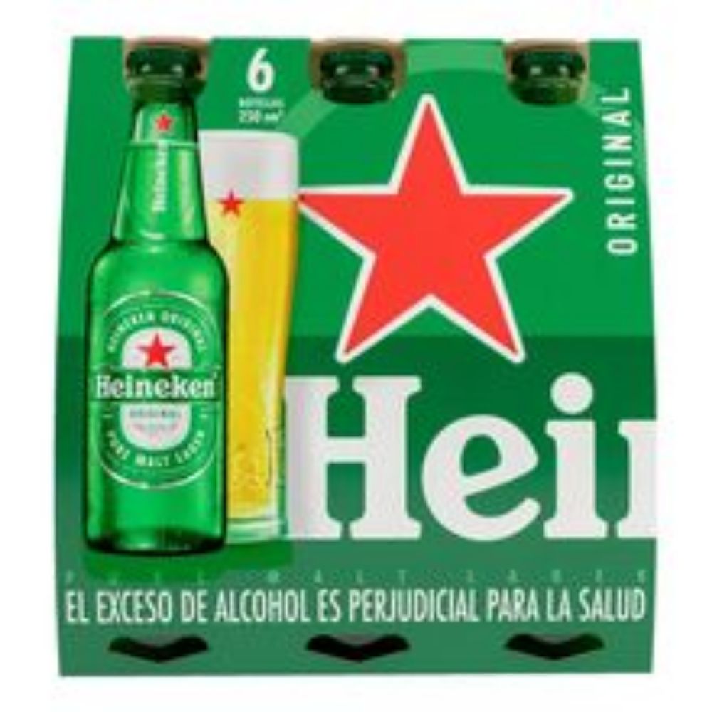 Imagen de Cerveza HEINEKEN nacional 6 unds x330 ml