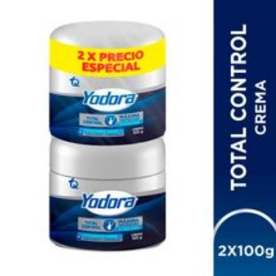 Imagen de Desodorante YODORA men total control crema 2 unds x100 g c/u Precio especial
