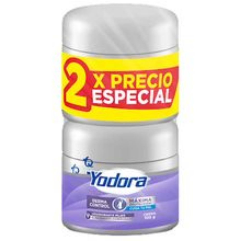 Imagen de Desodorante YODORA crema derma control 2 unds x100 g Precio especial